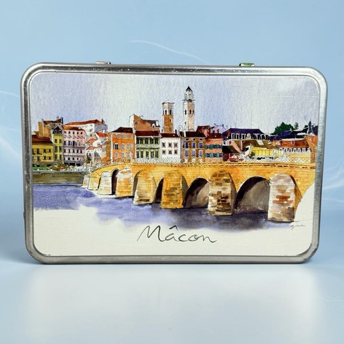 Boîte biscuits métal mâcon - boîte,