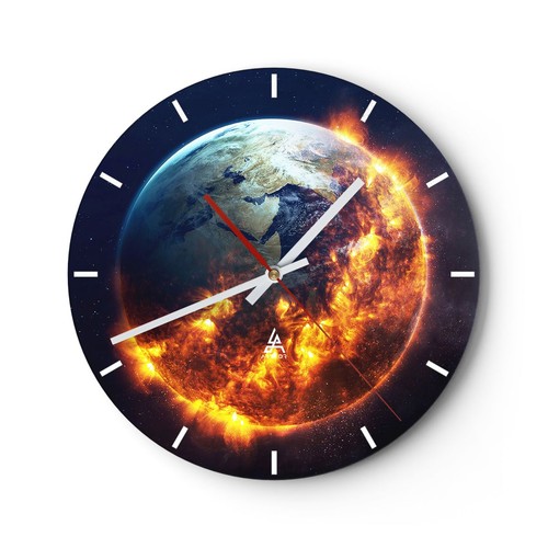 Horloge murale verre - en,