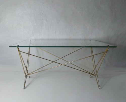 Table basse métal - , doré