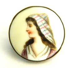 superbe broche en Limoges fin