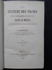 De La Culture Des Vignes Vinification Vins Dans Le Médoc D'Armailhac 1867