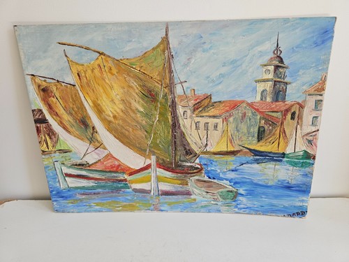 Tableau huile sur - carton,