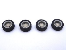ALEZAN MODELS . ACCESSORIES 1/43. SET OF 4 BBS WHEELS RIMS. CENTRAL NUT .