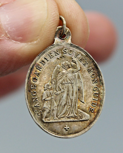 Ancien pendentif medaille - ancien,