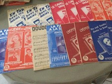 LOT DE 15 PARTITIONS ANCIENNES