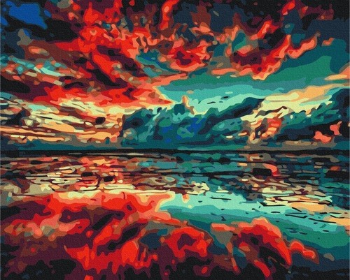 Peinture par numéros - , avec