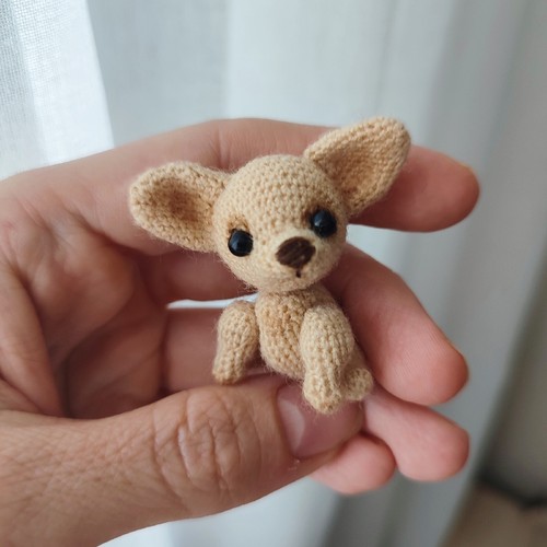 Chihuahua crochet miniature - crochet.,