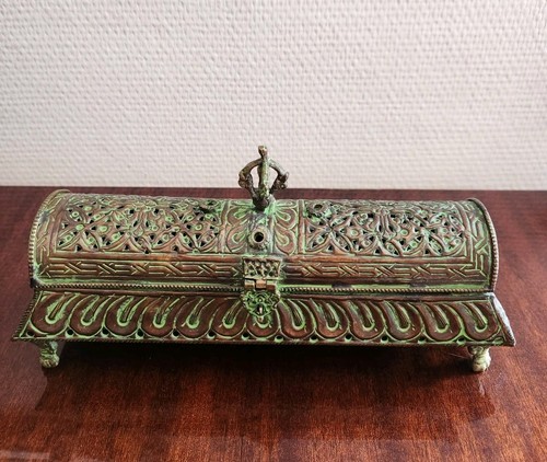 Boîte ancienne cuivre - boîte,
