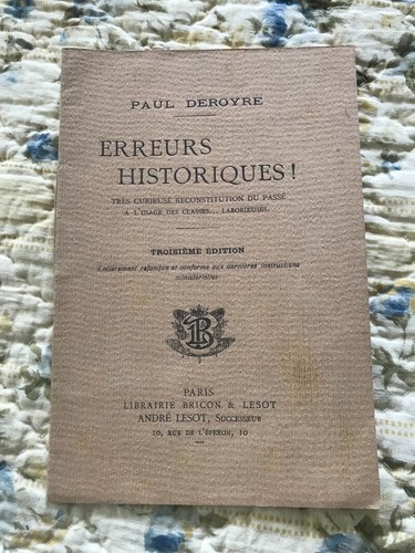Erreurs historiques paul - erreurs,