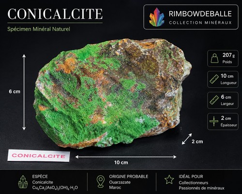 Conicalcite naturelle sur - conicalcite,
