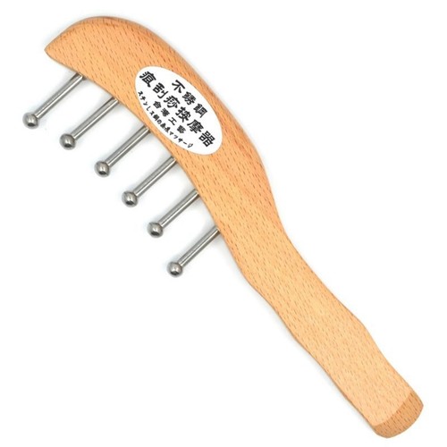 Peigne massage bois - peigne,