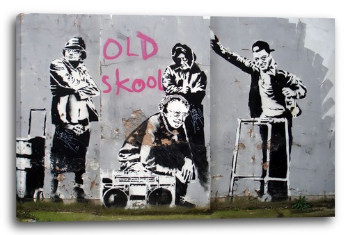 Toile cadres banksy - toile/cadres,