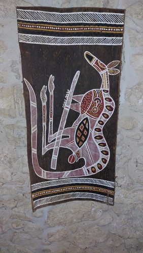 Peinture aborigène sur - peinture,