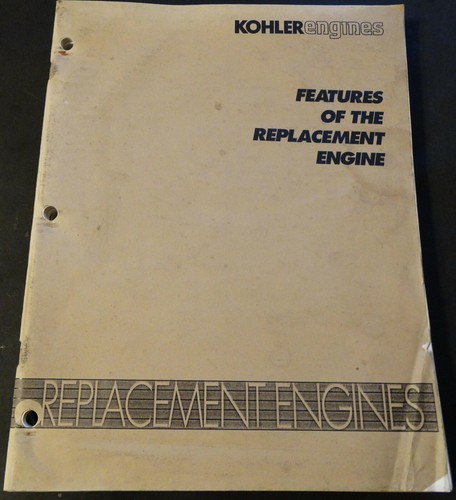 Kohler engines features - features, of