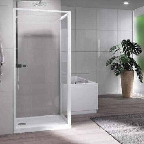 Paroi douche fixe et - paroi, de