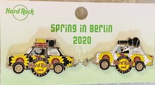 Hard Rock Cafe BERLIN 2020 Spring in Berlin Trabi Train 2 PIN Set LE 350! #61547