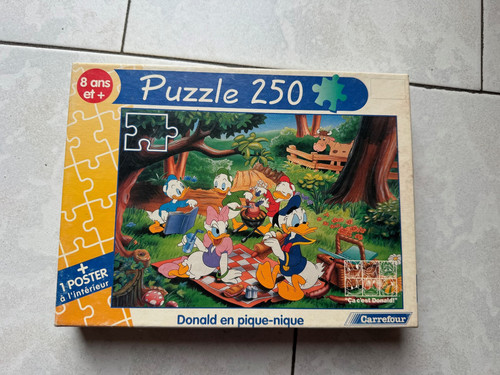 Puzzle 250 pieces avec poster - puzzle,