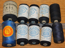 vintage LOT 10 bobine de FIL