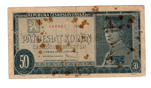 Czechoslovakia billet korun - billet, 50