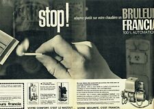 Advertising Advertising 119 1963 bruleurs boiler fuel oil Francia heating (2p