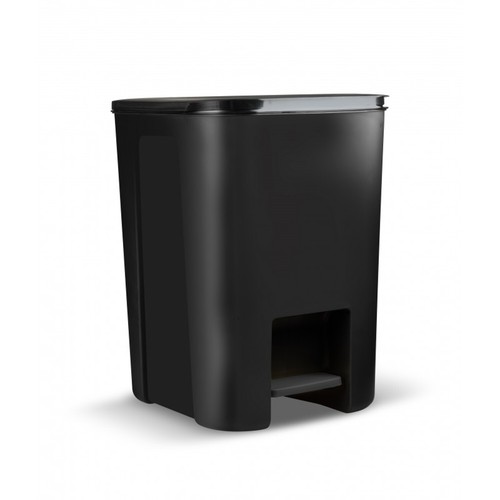 Poubelle pédale 25l noire - poubelle,