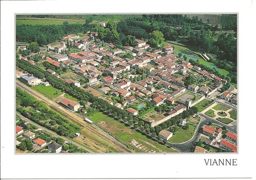 Vianne vue aérienne avec - -,