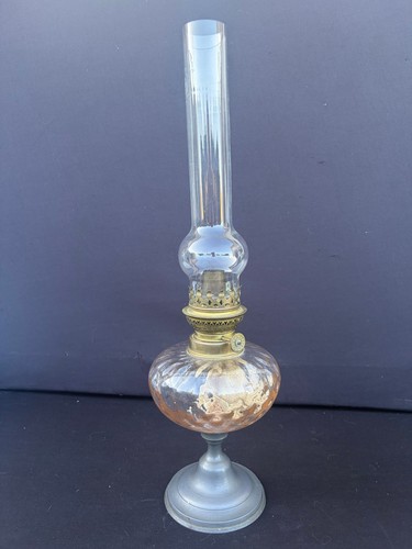 Ancienne lampe petrole verre - ancienne,