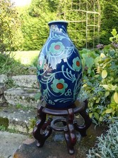 Vase ART-NOUVEAU en majolique