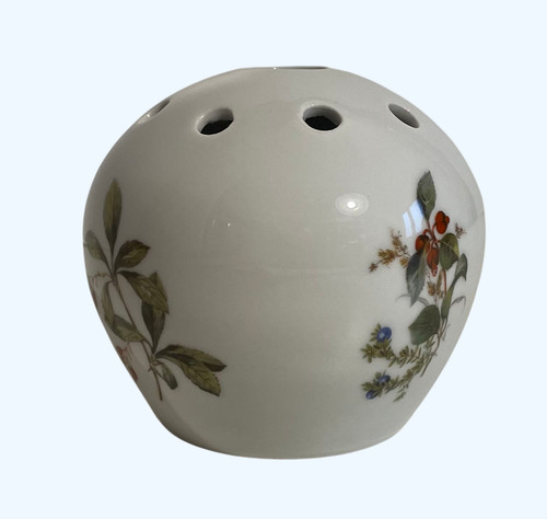 Vase boule pique - pique, fleurs