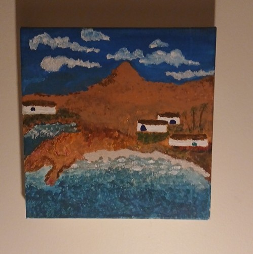Tableau peinture paysage sur
