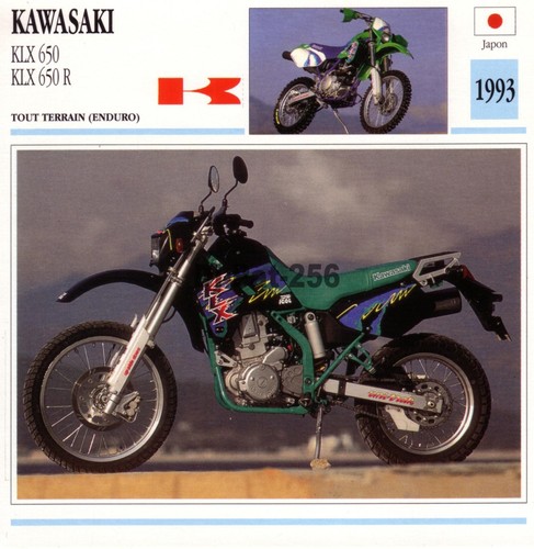 Fiche moto kawasaki klx 650 - :,