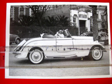 Tirage argentique d'époque: Cabriolet Peugeot 301 CR, concours élégance à Nice