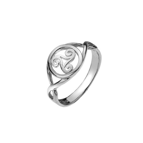 Bague triskèle celtique - , en