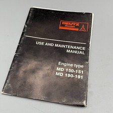 Deutz Ruggerini MD150-151 & MD 190-191 Use & Maintenance Manual 1995 VTG