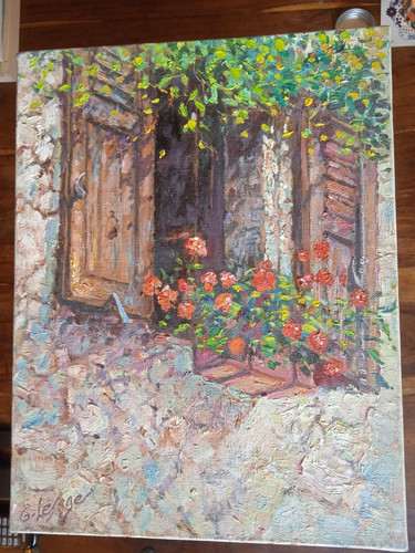 Peinture huile sur toile - l,