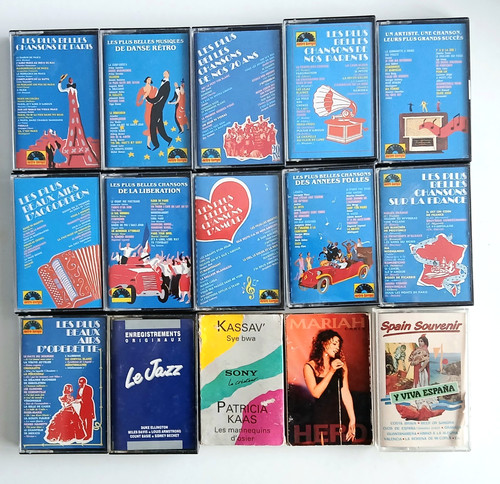 Lot cassettes audio - 15,