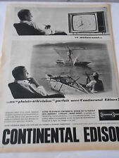1964 Continental Edison TV Fun ADVERTISEMENT