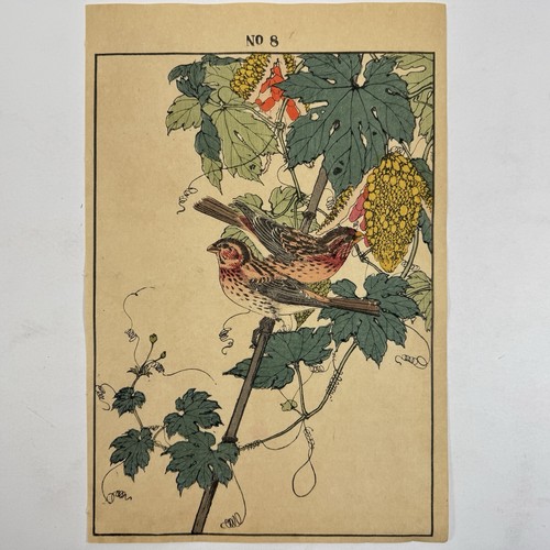 Estampe oiseau japonaise - d’oiseau,