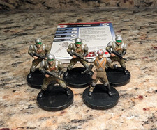 WOTC Star Wars Miniatures - Kota's Militia Rebel Army - 5 Figures w/ Cards