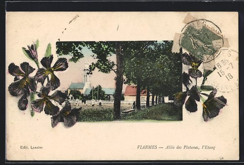 Cpa viarmes allee des - viarmes,,