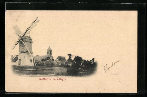 Cpa knocke vilagge moulin - knocke,, vilagge,
