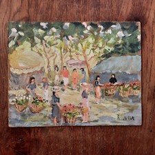 Huile Bois Tableau Fond