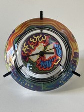 Horloge Design Cinétique Psychédélique Vintage Années 80 