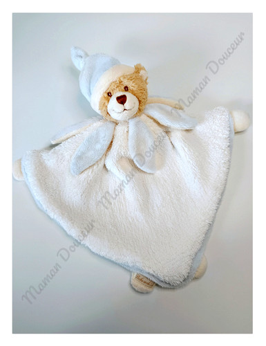 Doudou plat triangle ours - plat,