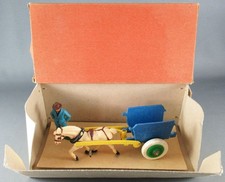 Starlux - La Ferme - Agricultural Machine - Dump Truck Wheels Tires with Horse & Gent