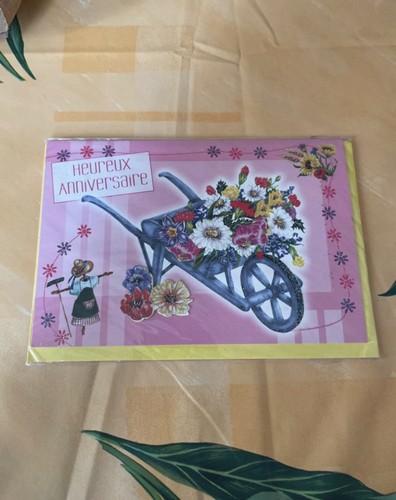 Carte vœux anniversaire - de,