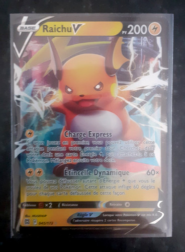 Carte pokémon raichu - carte,