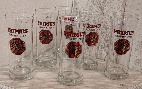 Six verres bière primus - six,