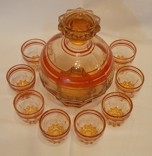 Service liqueur art déco - service, à