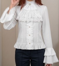 chemisier blanc vintage style